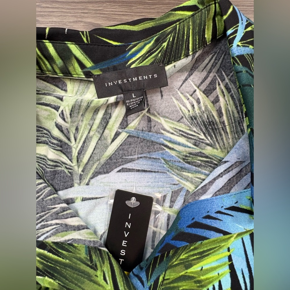 Investments Jungle Heat Dress with Belt Size Large NWT - Picture 5 of 8